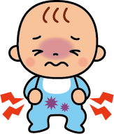 腹痛の赤ちゃん_xf4425296214
