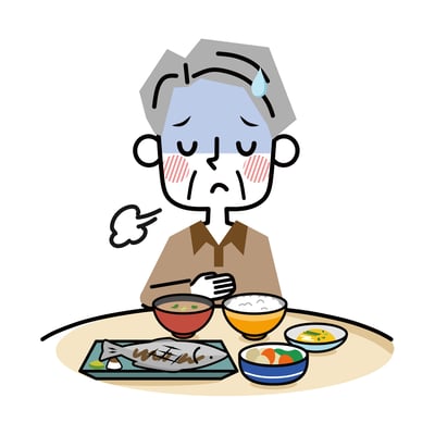 食欲不振の高齢男性_xf3055257407l